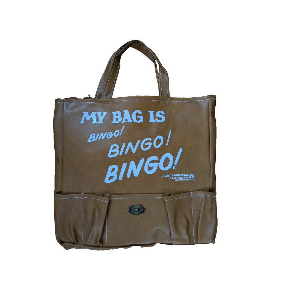 Vintage Bunn Bag Bingo Tote 1985 – Dauber Pockets, Padded Seat, H. Paletta USA